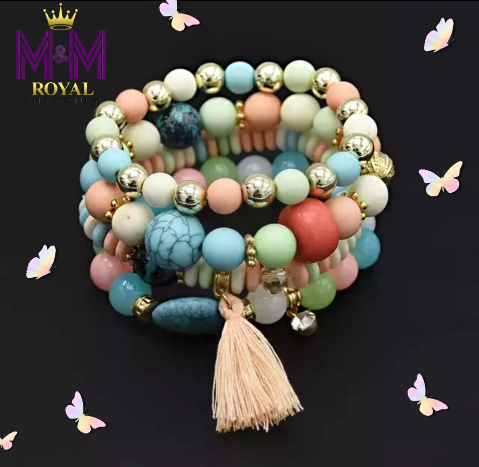 Boho Beaded Bracelets - M&M Royal Emporium