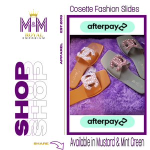 Cosette Fashion Slides - M&M Royal Emporium